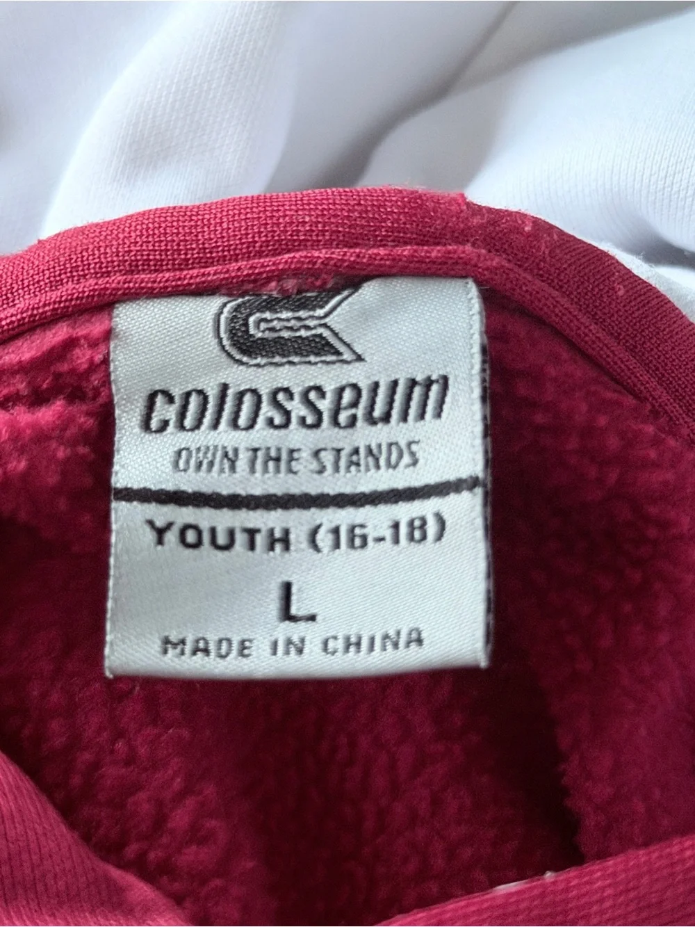 Colosseum NCAA Youth Alabama Crimson Tide Performance Pullover Hoodie- Size YL